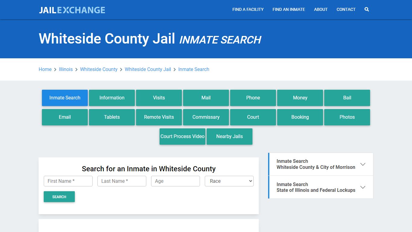 Whiteside County Jail, IL Inmate Search: Roster & Mugshots