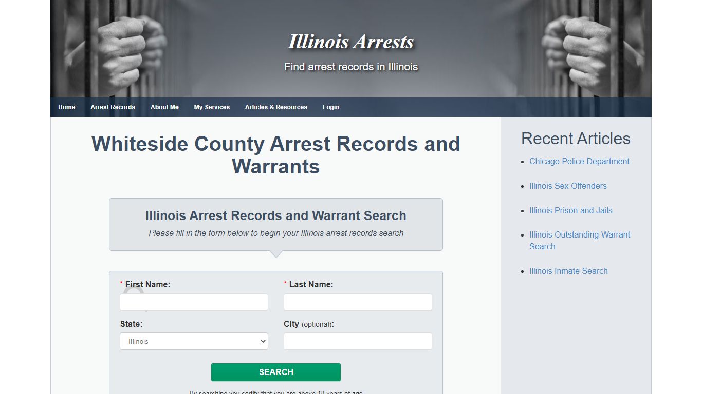 Whiteside County Arrest Records and Warrants - Illinois Arrests