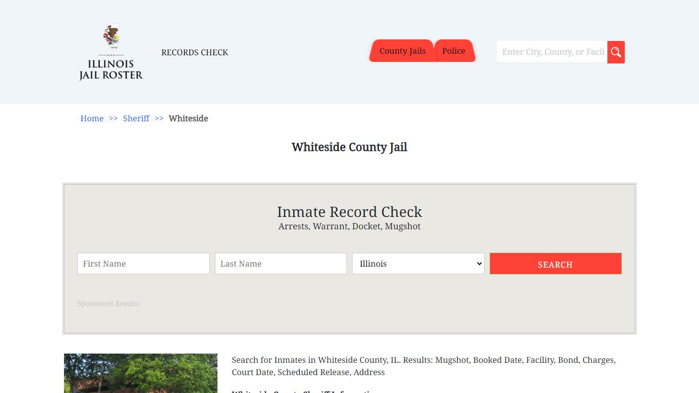 Whiteside County Jail - Jail Roster Search